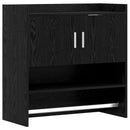 vidaXL Falpolc Falra szerelhető Fekete Tölgy 80 x 36 x 80 cm