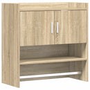 vidaXL Falpolc Falra szerelhető Sonoma Tölgy 80 x 36 x 80 cm