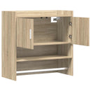 vidaXL Falpolc Falra szerelhető Sonoma Tölgy 80 x 36 x 80 cm
