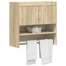 vidaXL Falpolc Falra szerelhető Sonoma Tölgy 80 x 36 x 80 cm