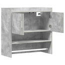 vidaXL Falpolc Falra szerelhető Betonszürke 80 x 36 x 80 cm Szerelt Fa