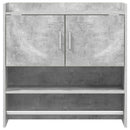 vidaXL Falpolc Falra szerelhető Betonszürke 80 x 36 x 80 cm Szerelt Fa