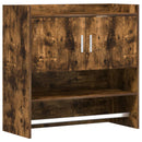 vidaXL Falpolc Falra szerelhető Füstös Tölgy 80 x 36 x 80 cm