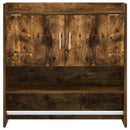 vidaXL Falpolc Falra szerelhető Füstös Tölgy 80 x 36 x 80 cm