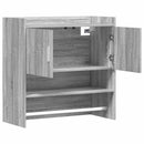 vidaXL Falpolc Falra szerelhető Szürke Sonoma 80 x 36 x 80 cm
