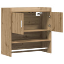 vidaXL Falpolc Falra szerelhető Kézműves Tölgy 80 x 36 x 80 cm