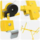 vidaXL Gipszkartonemelő Sárga 300 x 107 x 330 cm Acél