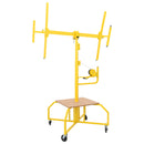 vidaXL Gipszkartonemelő Sárga 300 x 107 x 330 cm Acél