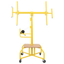 vidaXL Gipszkartonemelő Sárga 300 x 107 x 330 cm Acél