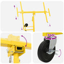 vidaXL Gipszkartonemelő Sárga 300 x 107 x 330 cm Acél