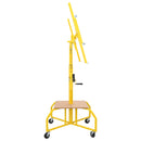 vidaXL Gipszkartonemelő Sárga 300 x 107 x 330 cm Acél