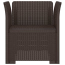 vidaXL 1-Fős Fotel Rattan Hatás PP Barna