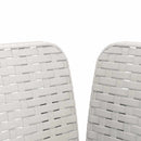 vidaXL 1-Fős Fotel Párnával Rattan Hatás PP Fehér