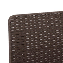 vidaXL 3-Fős Kerti Kanapé Párnákkal Rattan Hatással PP Barna