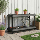 vidaXL Polc egység 2 szint 100 x 40 x 55,5 cm PP Antracitszürke