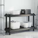 vidaXL Polc egység 2 szint 100 x 40 x 55,5 cm PP Antracitszürke