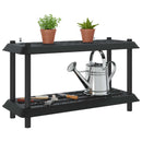 vidaXL Polc egység 2 szint 100 x 40 x 55,5 cm PP Antracitszürke