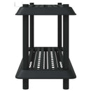 vidaXL Polc egység 2 szint 100 x 40 x 55,5 cm PP Antracitszürke