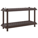 vidaXL Polc egység 2 szint 100 x 40 x 55,5 cm PP Barna