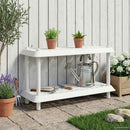 vidaXL Polc egység 2 szint 100 x 40 x 55,5 cm PP Fehér