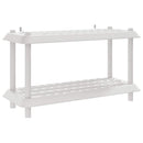 vidaXL Polc egység 2 szint 100 x 40 x 55,5 cm PP Fehér