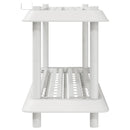 vidaXL Polc egység 2 szint 100 x 40 x 55,5 cm PP Fehér