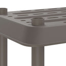 vidaXL Polc egység 2 szint 100 x 40 x 55,5 cm PP Világosszürke