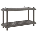 vidaXL Polc egység 2 szint 100 x 40 x 55,5 cm PP Világosszürke