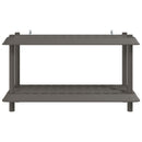 vidaXL Polc egység 2 szint 100 x 40 x 55,5 cm PP Világosszürke
