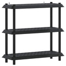 vidaXL Polc egység 3 szint 100 x 40 x 96 cm PP Antracitszürke