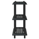 vidaXL Polc egység 3 szint 100 x 40 x 96 cm PP Antracitszürke