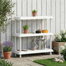 vidaXL Polc egység 3 szint 100 x 40 x 96 cm PP Fehér