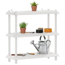 vidaXL Polc egység 3 szint 100 x 40 x 96 cm PP Fehér