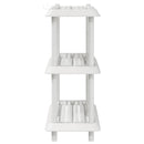 vidaXL Polc egység 3 szint 100 x 40 x 96 cm PP Fehér