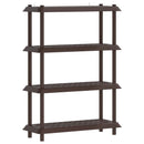 vidaXL Polc egység 4 szint 100 x 40 x 136,5 cm PP Barna