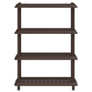 vidaXL Polc egység 4 szint 100 x 40 x 136,5 cm PP Barna