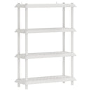 vidaXL Polc egység 4 szint 100 x 40 x 136,5 cm PP Fehér