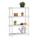 vidaXL Polc egység 4 szint 100 x 40 x 136,5 cm PP Fehér