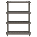 vidaXL Polc egység 4 szint 100 x 40 x 136,5 cm PP Világosszürke