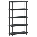 vidaXL Polc egység 5 szint 100 x 40 x 177 cm PP Antracitszürke