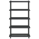 vidaXL Polc egység 5 szint 100 x 40 x 177 cm PP Antracitszürke