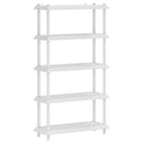 vidaXL Polc egység 5 szint 100 x 40 x 177 cm PP Fehér