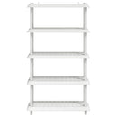 vidaXL Polc egység 5 szint 100 x 40 x 177 cm PP Fehér