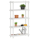 vidaXL Polc egység 5 szint 100 x 40 x 177 cm PP Fehér