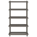 vidaXL Polc egység 5 szint 100 x 40 x 177 cm PP Világosszürke