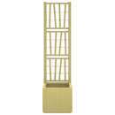 vidaXL Kertész cserép rácsos változattal Zöld 36 x 36 x 140 cm PP