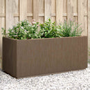 vidaXL Kerti virágtartó doboz Barna 80 x 36 x 35 cm PP