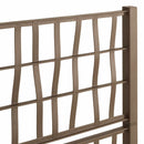 vidaXL Kertész cserép rácsos változattal Barna 80 x 36 x 140 cm PP