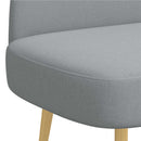 vidaXL Kárpitozott pad háttámlával Világosszürke 110 x 60 x 76 cm