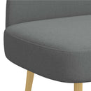 vidaXL Kárpitozott pad háttámlával Sötétszürke 110 x 60 x 76 cm